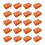 Mini-polissoir à ongles, 50 mini-polissoirs pour ongles, orange 1