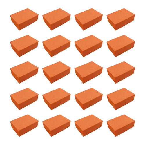 Mini-polissoir à ongles, 50 mini-polissoirs pour ongles, orange