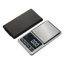 Balance de cuisine numérique pour bijoux, balance de poche de précision avec rechargement, graduation précise à 0,01 µs (500 g/0,01 g).