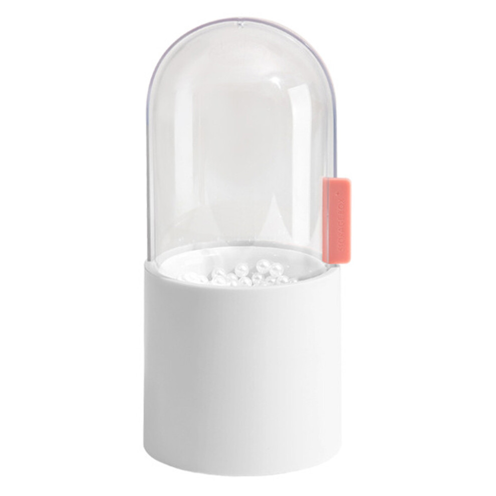 Organisateur de pinceaux de maquillage anti-poussière, étui de rangement pour pinceaux cosmétiques - Blanc