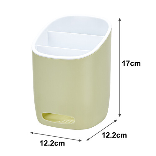 Support à couverts à 3 compartiments, pot de séchage pour ustensiles, organiseur de couverts pour comptoir d'évier - Style 4 1