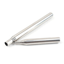 Soufflet de poche pour équipement de plein air - Outil de soufflage de feu pliable Tube de flamme en acier inoxydable - Équipement de camping-