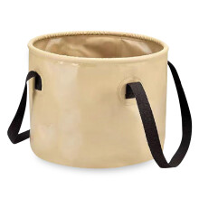 Seau de camping pliable 20 L pour voyage, pêche, jardinage