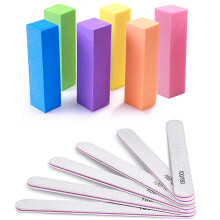 Limes à ongles et polissoir, kit d'outils de manucure, bloc polissoir rectangulaire - Style 2
