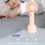 Mini ventilateur portatif de bureau USB, rose 4