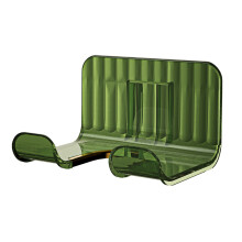 Support mural pour sèche-cheveux, étagère de salle de bain sans perforation, vert