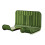 Support mural pour sèche-cheveux, étagère de salle de bain sans perforation, vert 1