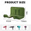 Support mural pour sèche-cheveux, étagère de salle de bain sans perforation, vert 2