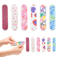 Lot de 12 mini limes à ongles colorées en émeri pour fille - Style 3