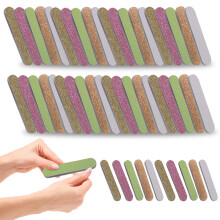Lot de 50 limes à ongles double face en émeri, outils de manucure - Style 3