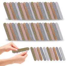 Lot de 50 limes à ongles double face en émeri, outils de manucure - Style 4