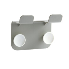 Étagère de rangement murale pour sèche-cheveux, pour salle de bain, gris
