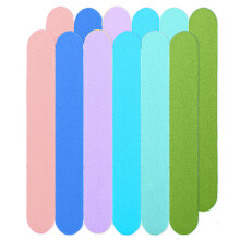 Lot de 12 mini limes à ongles élégantes et pratiques pour ongles naturels et artificiels, limes émeri - Style 2