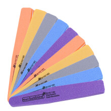 Lot de 10 blocs polissoirs à ongles en éponge, limes à ongles, outils de pédicure pour salon de manucure, Style 4
