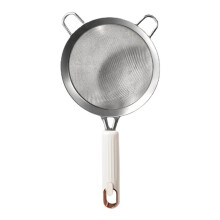 Passoire à mailles fines en acier inoxydable pour ustensiles de cuisine et gadgets - Blanc