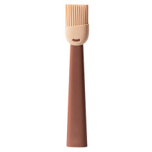 Pinceau à pâtisserie en silicone, idéal pour la cuisson au barbecue, sans BPA, couleur marron