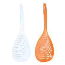 Passoire, cuillère à pâtes ajourée, écumoire en plastique avec poignée, pelle de vidange pour aliments, pour la cuisine, style 1