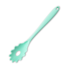 Fourchette à pâtes en silicone – Cuillère à pâtes de qualité alimentaire, sans BPA, cuillère passoire à pâtes – Vert