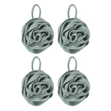 Lot de 4 boules de bain en forme de fleur rosette, jolies boules de bain Ă bulles vertes