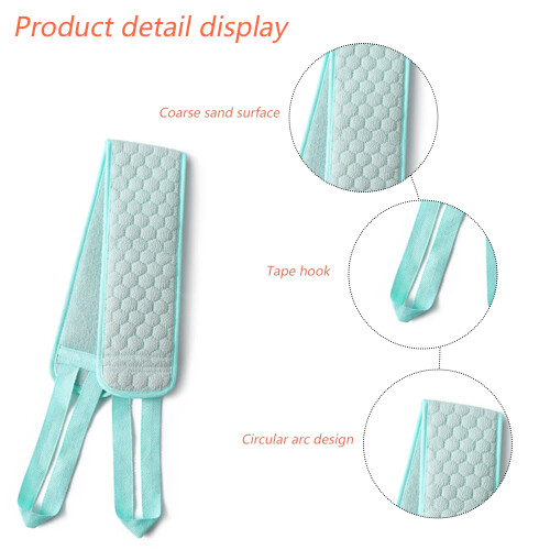 Serviette de bain à double usage, à dos simple et épais, à dos long, verte 2