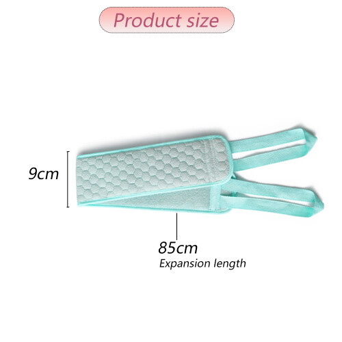 Serviette de bain à double usage, à dos simple et épais, à dos long, verte 1