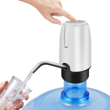 Pompe Ă eau pour bouteille, distributeur d'eau rechargeable, distributeur d'eau Ă un bouton - Blanc