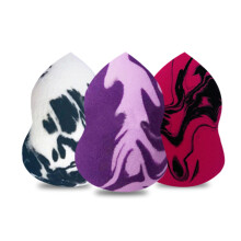 Lot de 3 éponges de beauté en forme de gourde, houppettes souples pour le visage, outil de maquillage, éponges de style 2