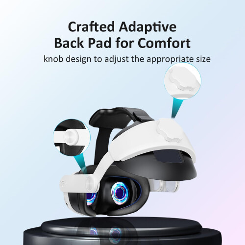 Bandeau VR réglable et confortable, accessoires VR pour Meta Quest 3 2