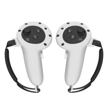 1 paire de protections antichute en silicone gauche et droite pour Meta Quest 3 (gris clair)