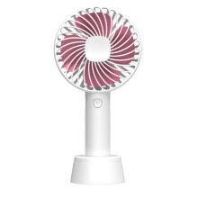 Mini ventilateur électrique rechargeable par USB pour étudiants, ventilateur de bureau ultra silencieux et puissant, blanc