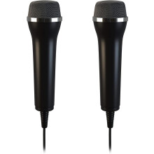 Lot de 2 microphones filaires USB pour karaoké, pour PS4, Switch, Xbox, PC
