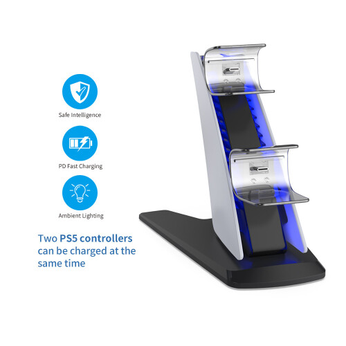 Dual Fast Controller Ladegerät Typ-C Controller Ladestation für Playstation5 2