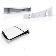 Horizontaler Ständer, platzsparender Basisständerhalter für die PS5 Slim-Konsole (weiß)