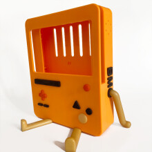 Aufbewahrungshalter für Spielkonsolen-Unterstützung für die Ladestationsbasis des Switch (Orange)