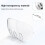 10-in-1-Abdeckung, transparente PC-VR-Shell-Abdeckung, Controller-Abdeckung für Meta Quest 3 (weiß) 4