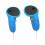 2 Paar Silikon-Controller-Griffabdeckungen gegen Herunterfallen für Meta Quest 3 (Blau) 2