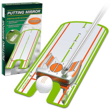 Golf Putting Alignment Mirror, Portable Golf Putting Mirror Training Aid with Putter Line, Acrylic Golf Putting Mirror for Beginners Practice
