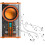 Transparenter Mecha USB Wireless TWS-Lautsprecher Bluetooth-kompatibel 5.0 (Orange A) 1