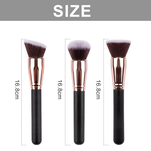 3-teiliges Make-up-Pinsel-Set, Foundation- und Concealer-Make-up-Pinsel-Style1 1