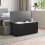 Vida Designs (Black) Leon Room Storage Ottoman Wood Bench Stool 1