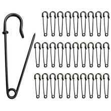 Sicherheitsnadeln, Hochleistungs-Deckennadeln, 30 Stück, Stabile Sicherheitsnadel Für Decken, Basteln, Röcke, Kilts - Schwarz-50Mm