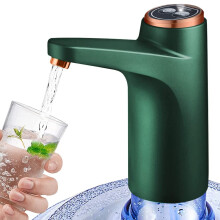 Wasserspenderpumpe, tragbare elektrische Flaschenpumpe mit USB-Aufladung, Mehrzweckspender, Grün