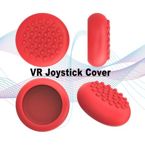 Tapas de silicona para joysticks de control para Meta Quest 3 (rojas)