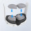 Protector de lentes de realidad virtual de silicona para Meta Quest 3 (gris) 1