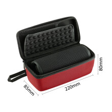 Estuche rígido de EVA para altavoz inalámbrico Flip 6, bolsa de transporte portátil (rojo)