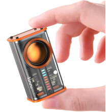 Altavoces inalámbricos USB K07 Mecha transparentes con micrófono incorporado, sonido, luz y ritmo (naranja)