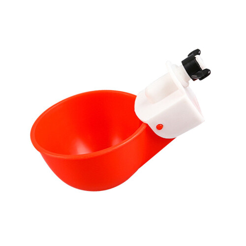 6 comederos automáticos para pollos y ganado (rojo y blanco) 1