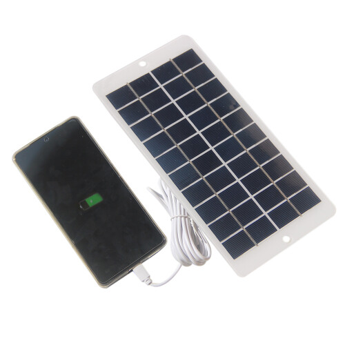 Cargador de panel solar de 20 W y 5 V, tipo C, con cable de 3 metros 1