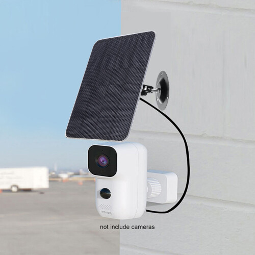 Panel solar de 4 W y 5 V, resistente al agua, con montaje ajustable de 360