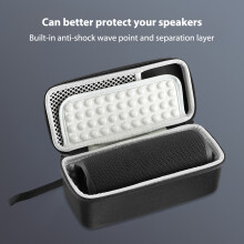 Estuche rígido de EVA para altavoz inalámbrico Flip 6, bolsa de transporte portátil (gris)